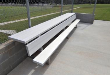 Outdoor benches for ballparks